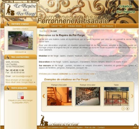 Ferronnerie artisanale à Pressignac